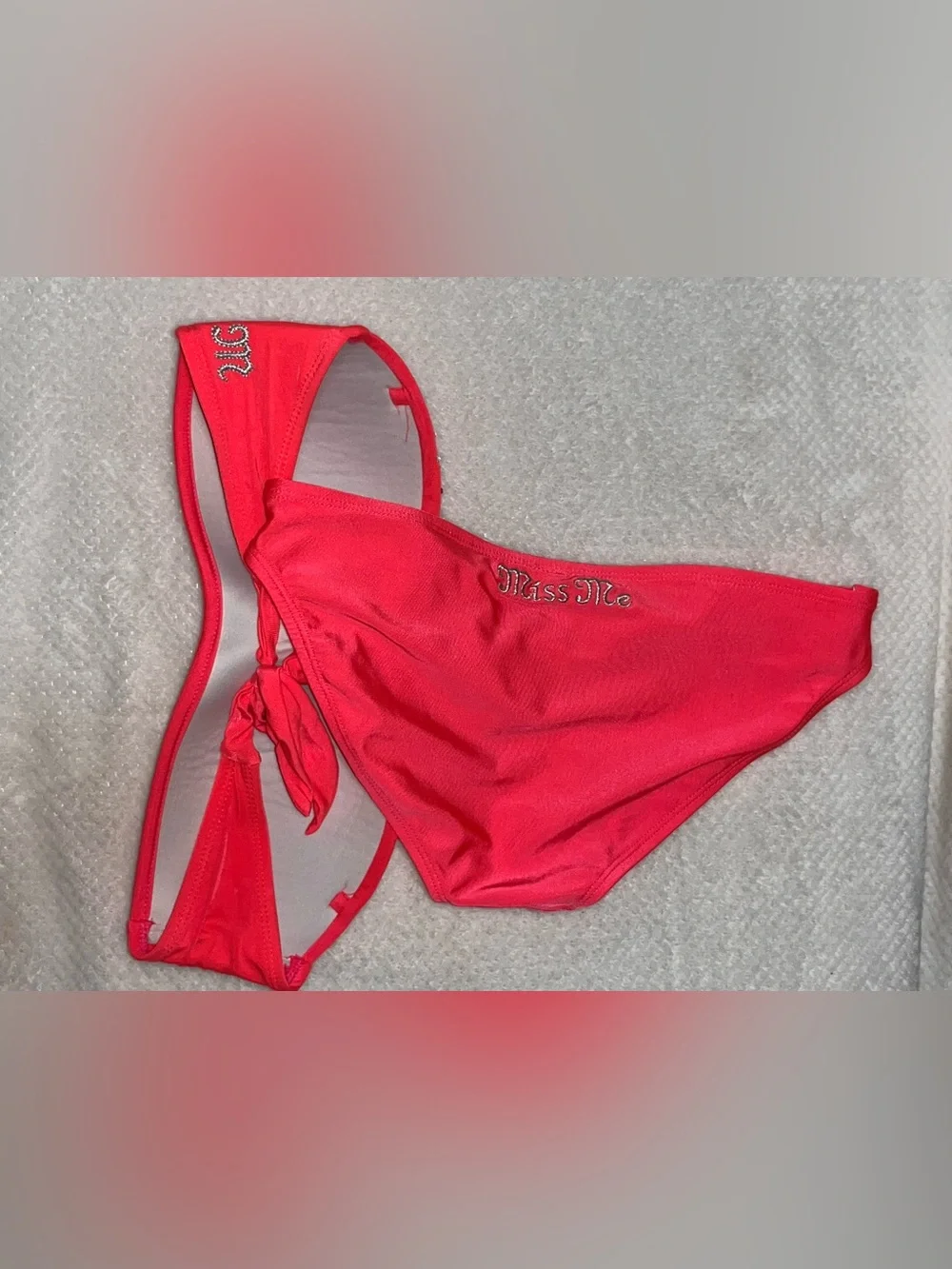 Miss Me Rhinestone Bandeau Bikini Set